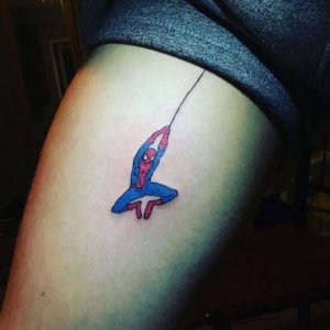Exploration of small tattoos with by our opinion some unforgettable small Spiderman tattoos 1