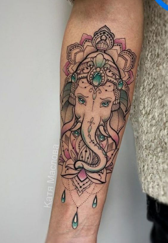 Awful Ganesha Tattoo On Thigh | Tattoo Designs, Tattoo Pictures
