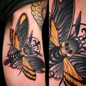 Getting neotraditional death moth tattoo is fantastic idea Check why 4