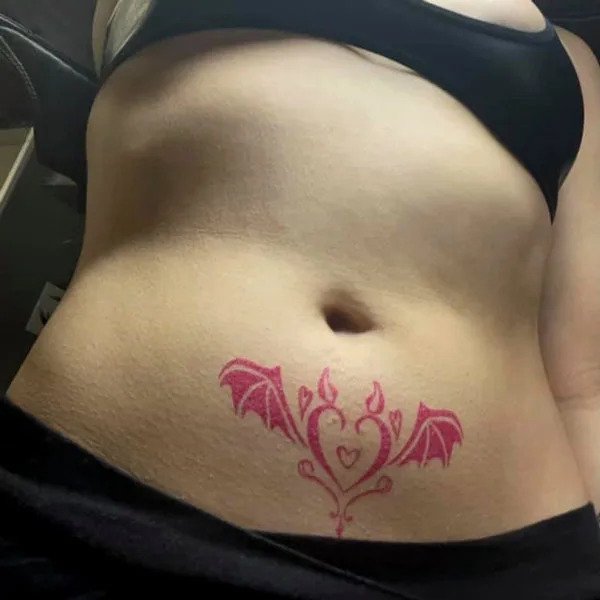 succubus red belly tattoo