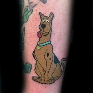 If you are cartoon lover there is no mistake with Scooby Doo tattoo 5
