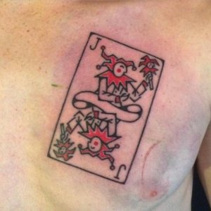 Improve your luck with those mind blowing joker card tattoos 4