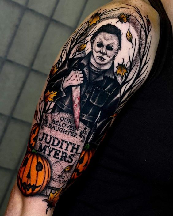 Make your Halloween unforgettable and get tattoo of Michael Myers