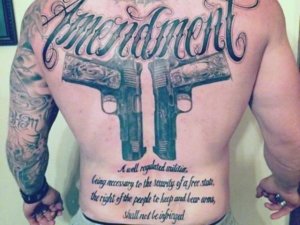 Molon labe else known as We the People is very often tattoo used in military 1