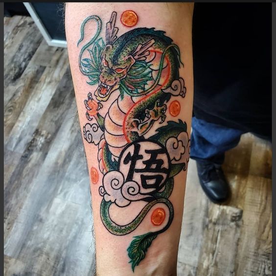 Shenron Tattoo shenrontattoo shenron dragonballtattoo dbztattoos  Best  sleeve tattoos Dragon sleeve tattoos Full sleeve tattoos