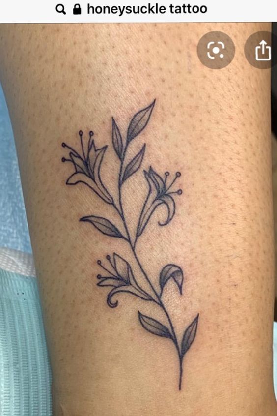 Honeysuckle Tattoo By Amanda At Parabrahma In Fort Collins CO  rtattoos