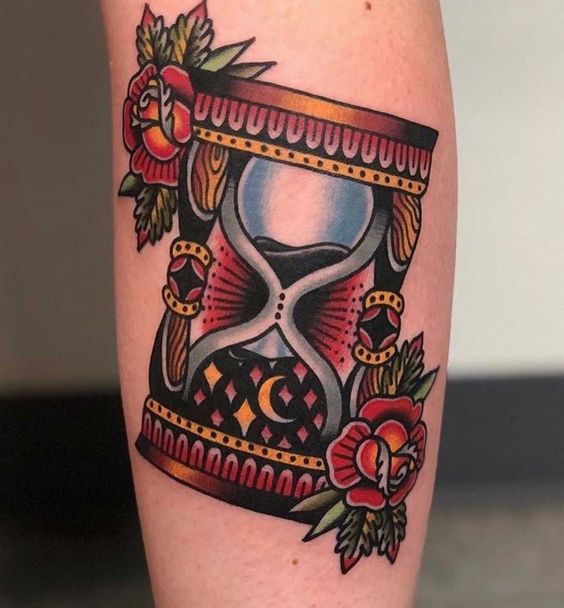 Some examples as a jumpstart into traditional hourglass tattoos