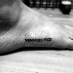 Veni vidi vici tattoo cannot be mistake whether you are men or women 4