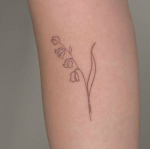 When simple lily of the valley tattoo can give you more 4