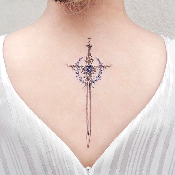 Why sword tattoos on back are actually so adorable