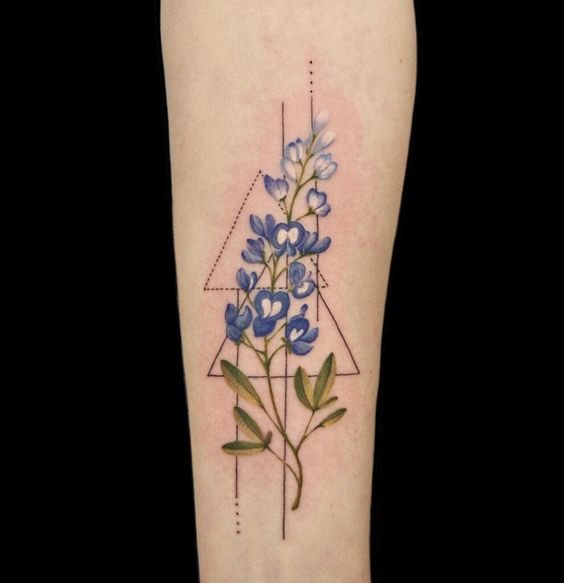 Little Pricks Tattoo Studio  Fun blue bonnet flower tattoo by our female  tattoo