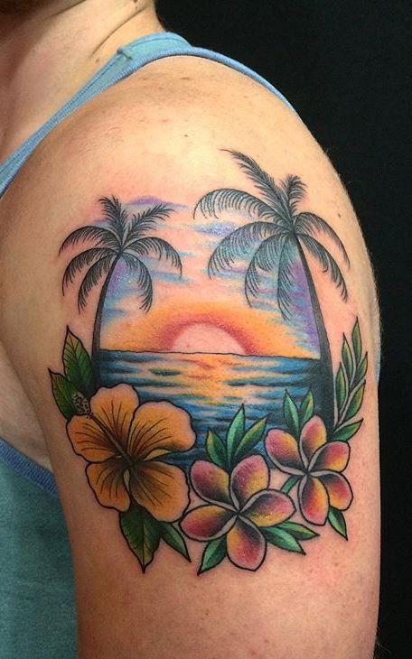 Small Palm Tree tattoo by Mr K Tattoo  Post 17715