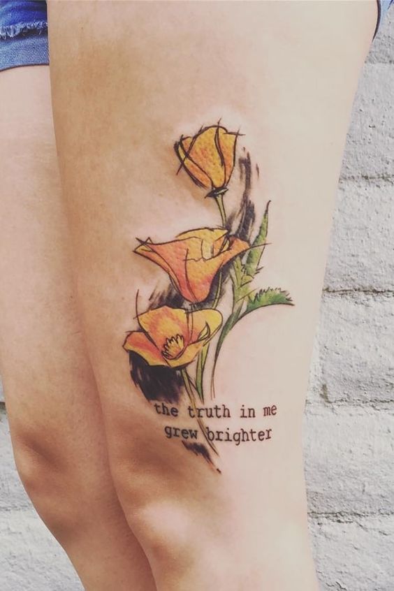 California Poppies Tattoo  Get an InkGet an Ink