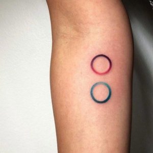 Are you considering small tattoo Minimalist circle tattoo gives beautiful result 4