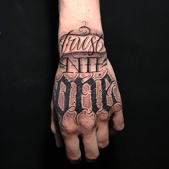 33 Trust No One Tattoo Design Ideas  The XO Factor  Tattoo designs Cool  forearm tattoos Hand tattoos