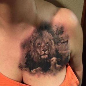 Daily inspiration with 20 best lion and lamb tattoo images 16