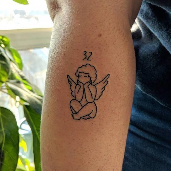 Do you agree these simple cherub tattoos are memorable?