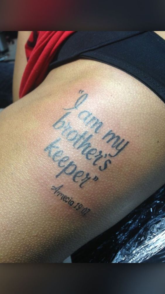 Discover more than 57 my brothers keeper tattoo super hot  thtantai2