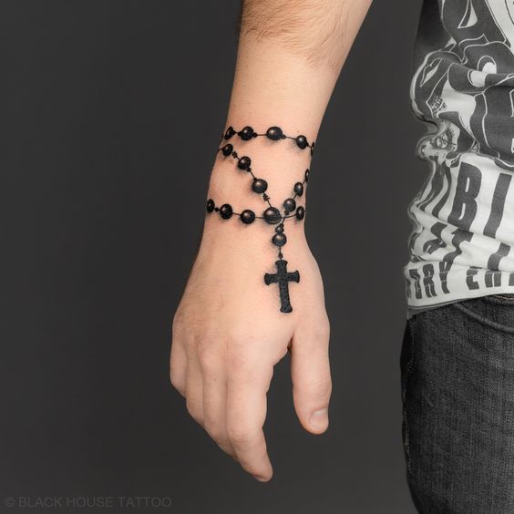 tattoos for women with butterflies and rosary on handTikTok Search