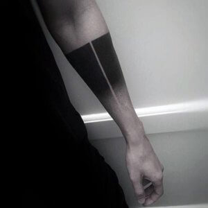 Interesting negative space forearm tattoos to wake up your imagination 3