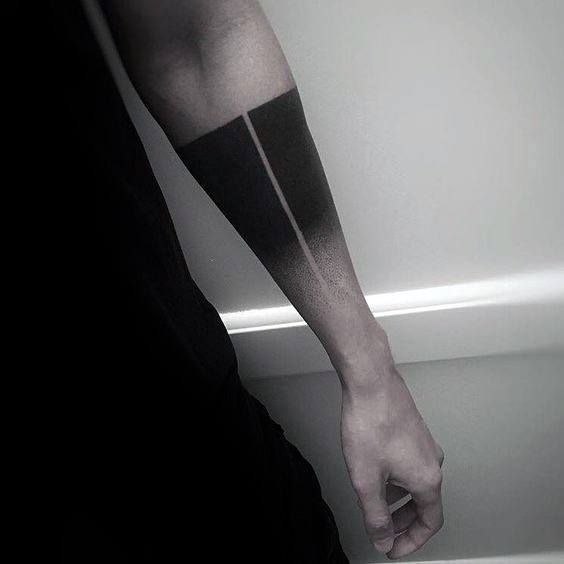 Interesting negative space forearm tattoos to wake up your imagination