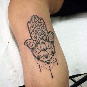 Is the secret ingredient of best Hamsa tattoo combination with lotus 6