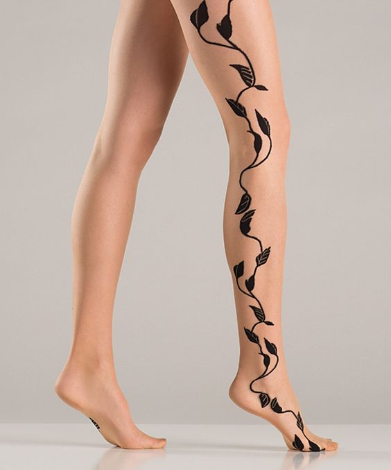 Leg is great body part for vine tattoo. See these examples