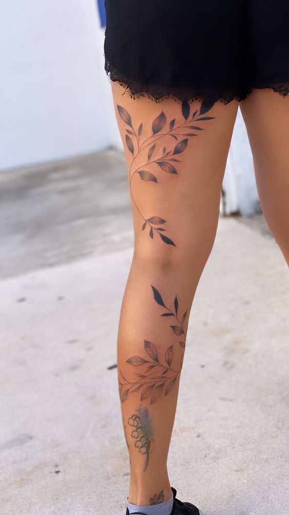 Details 96 about flower and vine tattoos best  indaotaonec