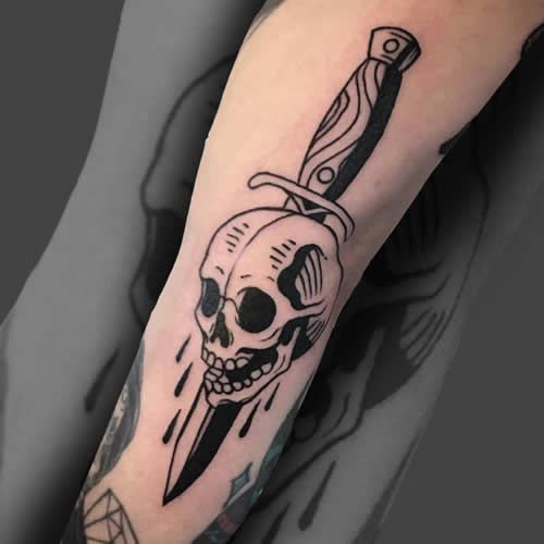 Meaning of sword and dagger tattoos also some ideas 13