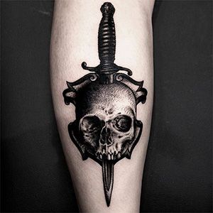 Meaning of sword and dagger tattoos also some ideas 14