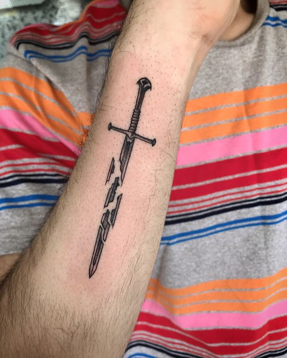 Meaning of sword and dagger tattoos also some ideas 3