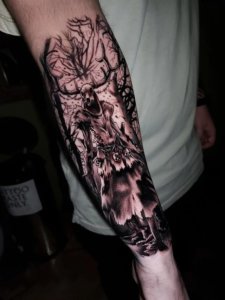 One of the best body places for wendigo tattoo is forearm 5
