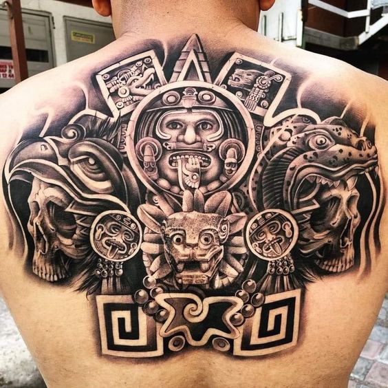 Selection of 20 best Aztec tattoos