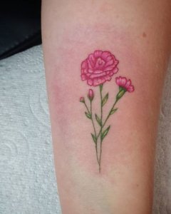 Carnation tattoo meaning 4