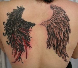 Meaning of angel wings tattoo 6