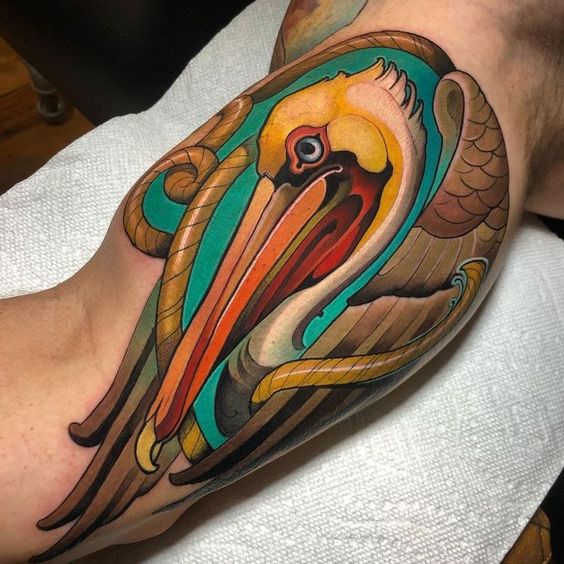 15 Tattoo ideas of pelican