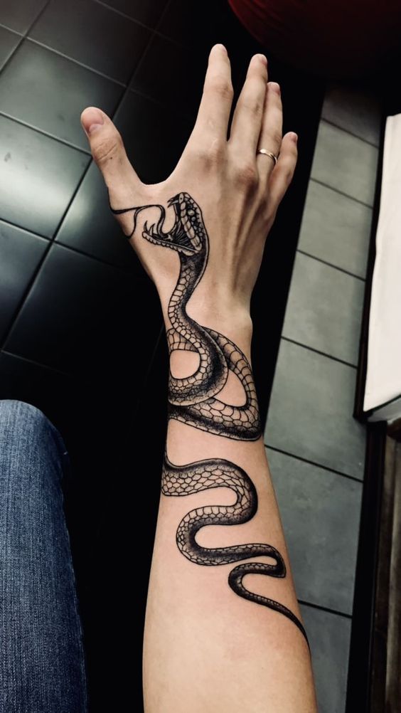 Black Mamba Tattoos History Meaning and Design
