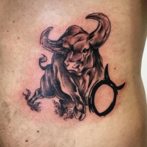 Are you fan of zodiac signs 10 Examples of Taurus tattoo 7
