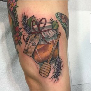 Did you know that honey pot is interesting tattoo idea 1