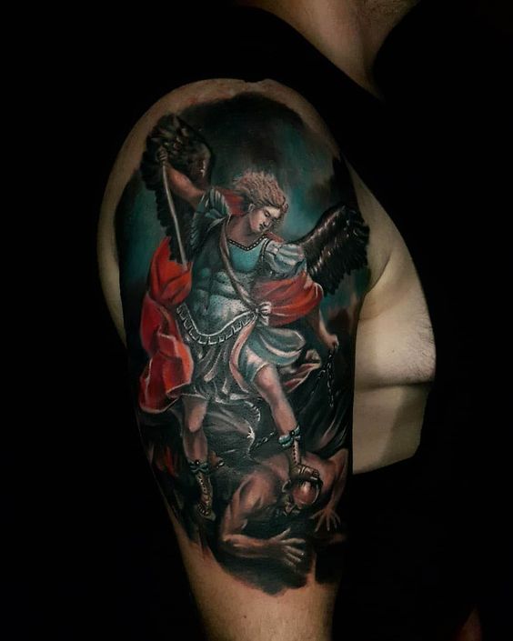 Meaning of St Michael tattoo 4