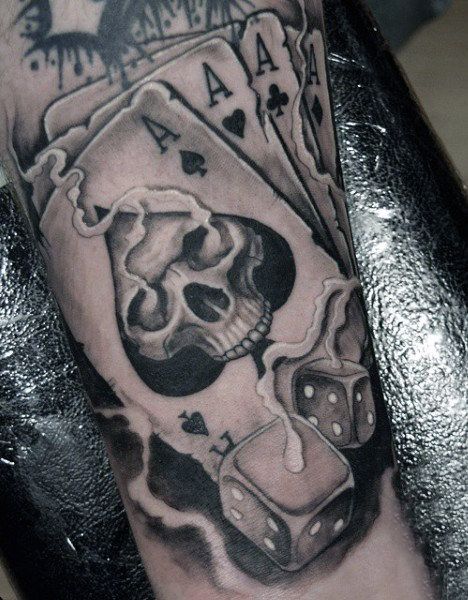 Meaning of dice tattoo and astonish ideas 1