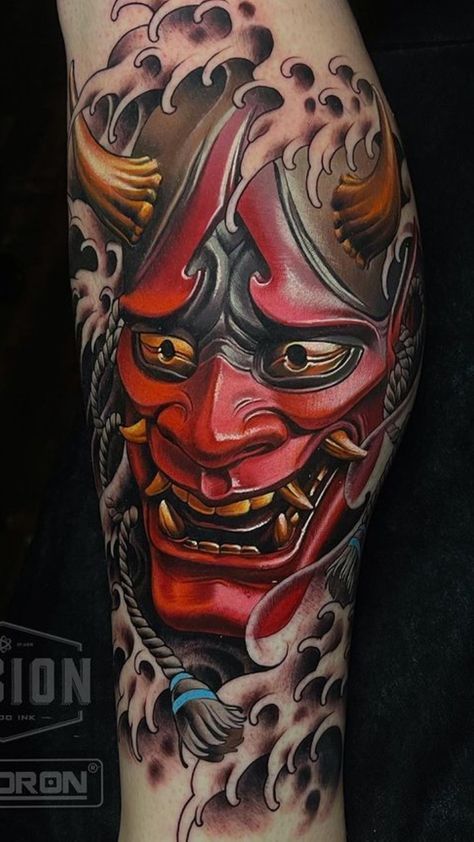 Oni mask tattoo meaning 2