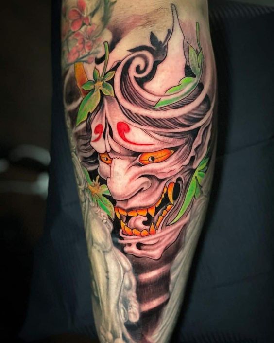 Oni mask tattoo meaning 4