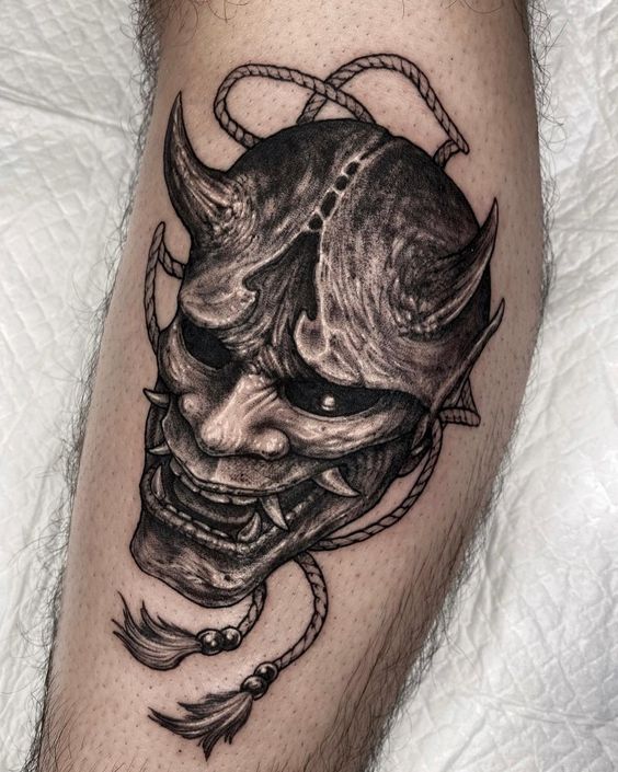 Oni mask tattoo meaning 5
