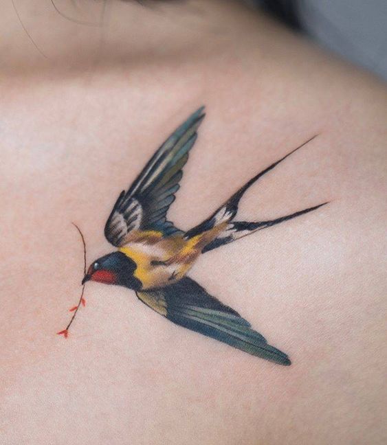 Swallow tattoo meaning and ideas