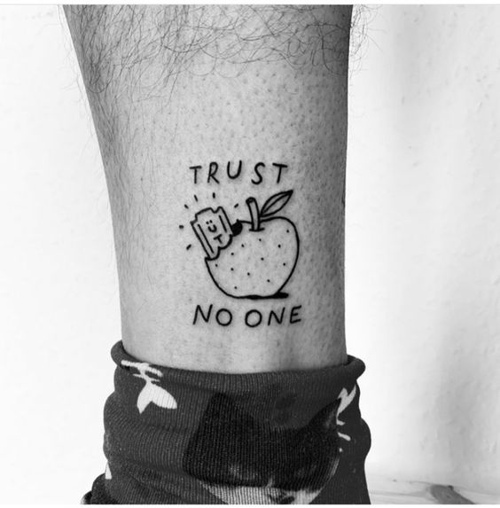 39 Statement Making Trust No Man Tattoo Designs  Psycho Tats