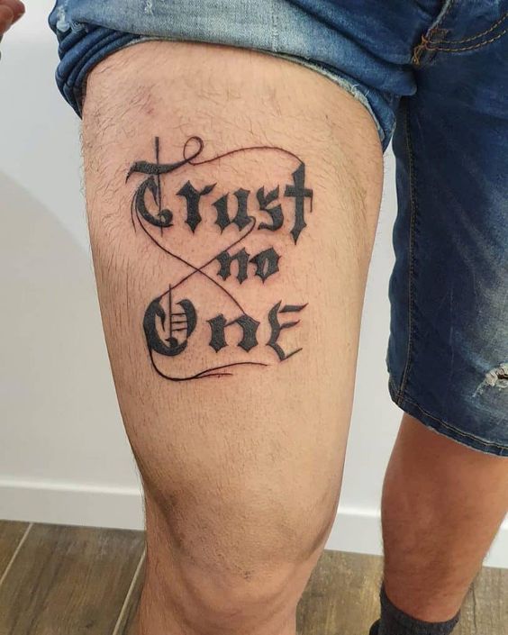 tatuajesdeletras on Instagram Trust Issues  muchas gracias x volver