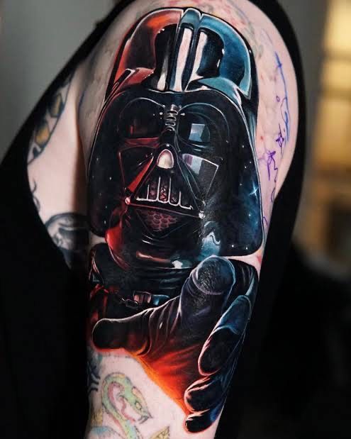 Darth Vader tattoo by Steve Butcher  Post 23090  Darth vader tattoo Darth  vader tattoo design Star wars tattoo