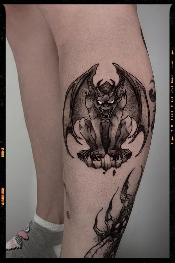 10 Dramatic Gargoyle Tattoos  Tattoodo