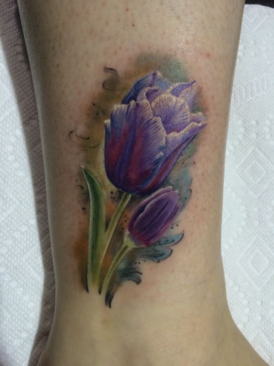 Meaning of tulip flower tattoo 2